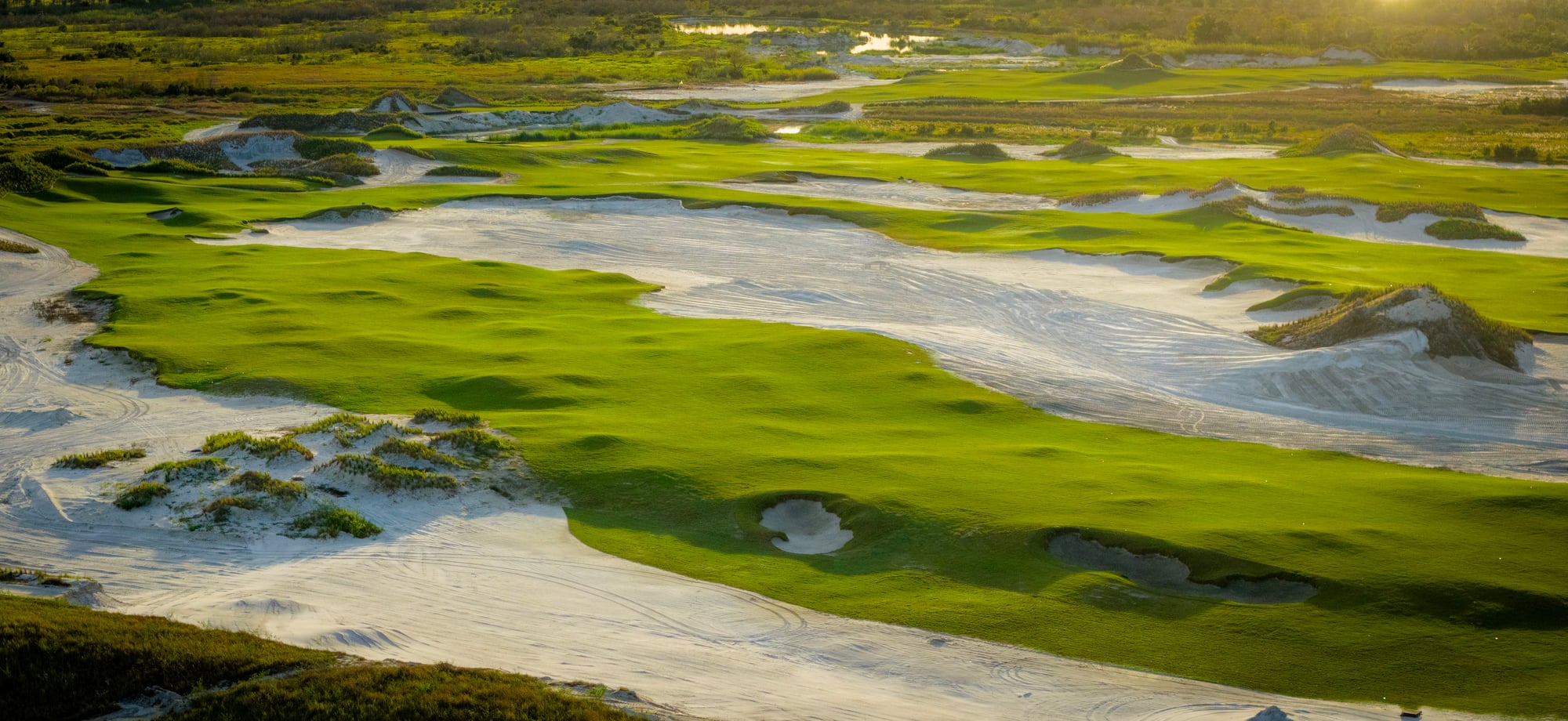 bunkers of the fifth course at streamsong