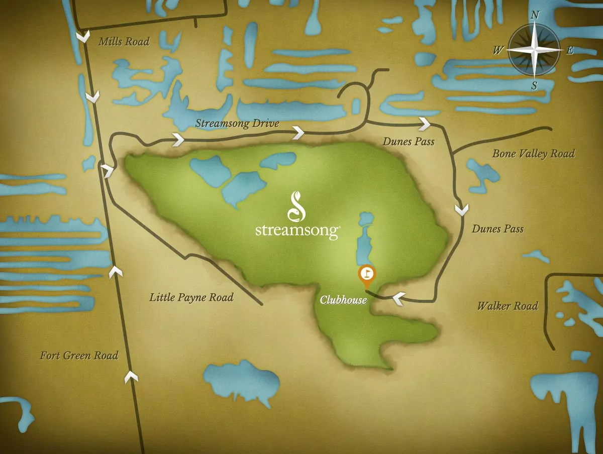 Map of Streamsong Resort